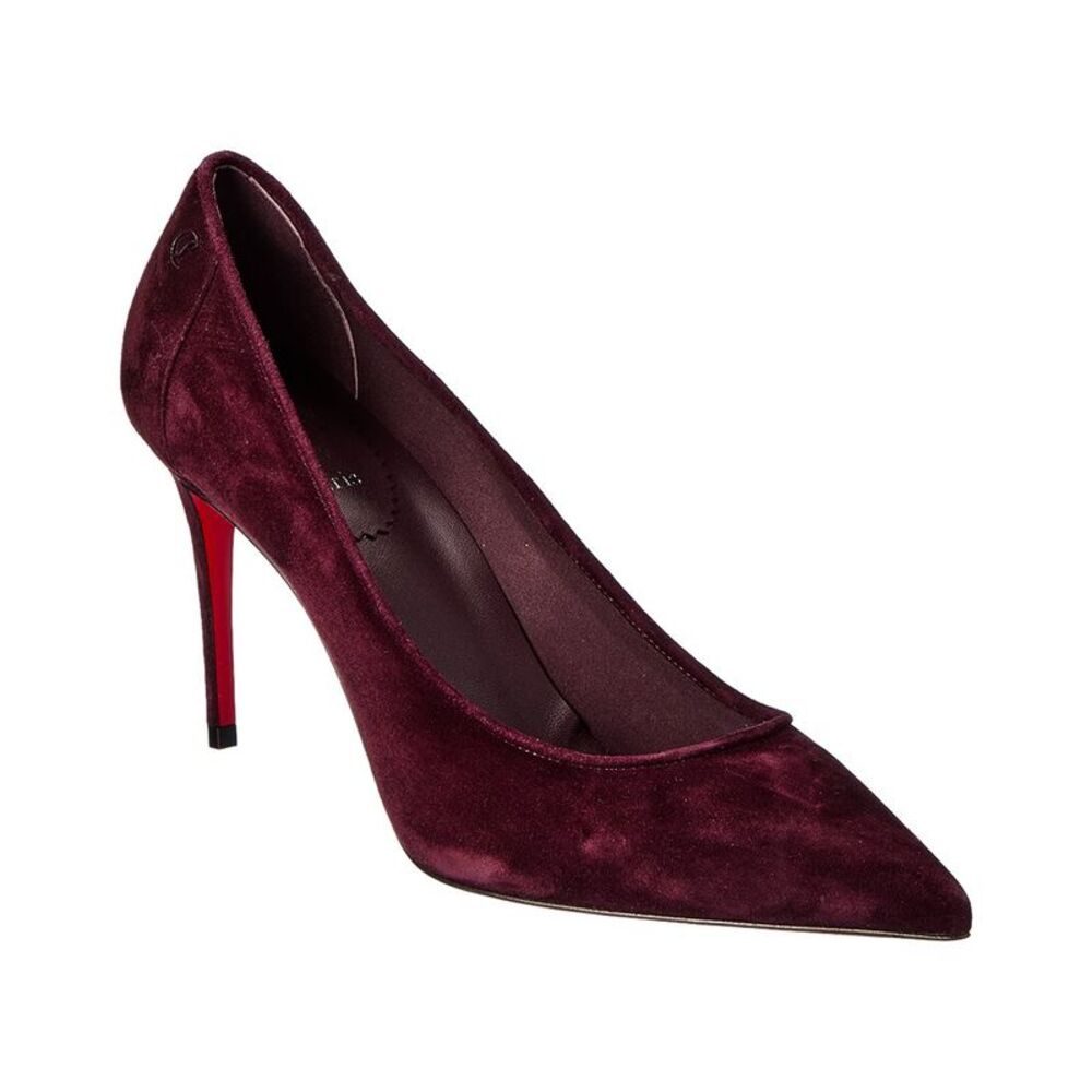 Christian Louboutin Kate 85 Suede Pump, Red